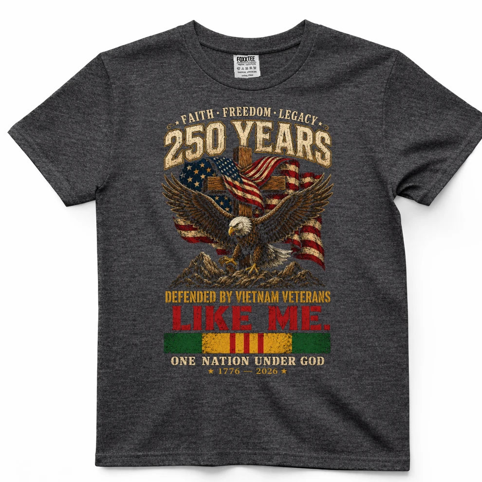 250 Years Of Faith, Freedom & Legacy Patriotic Tee – view 4