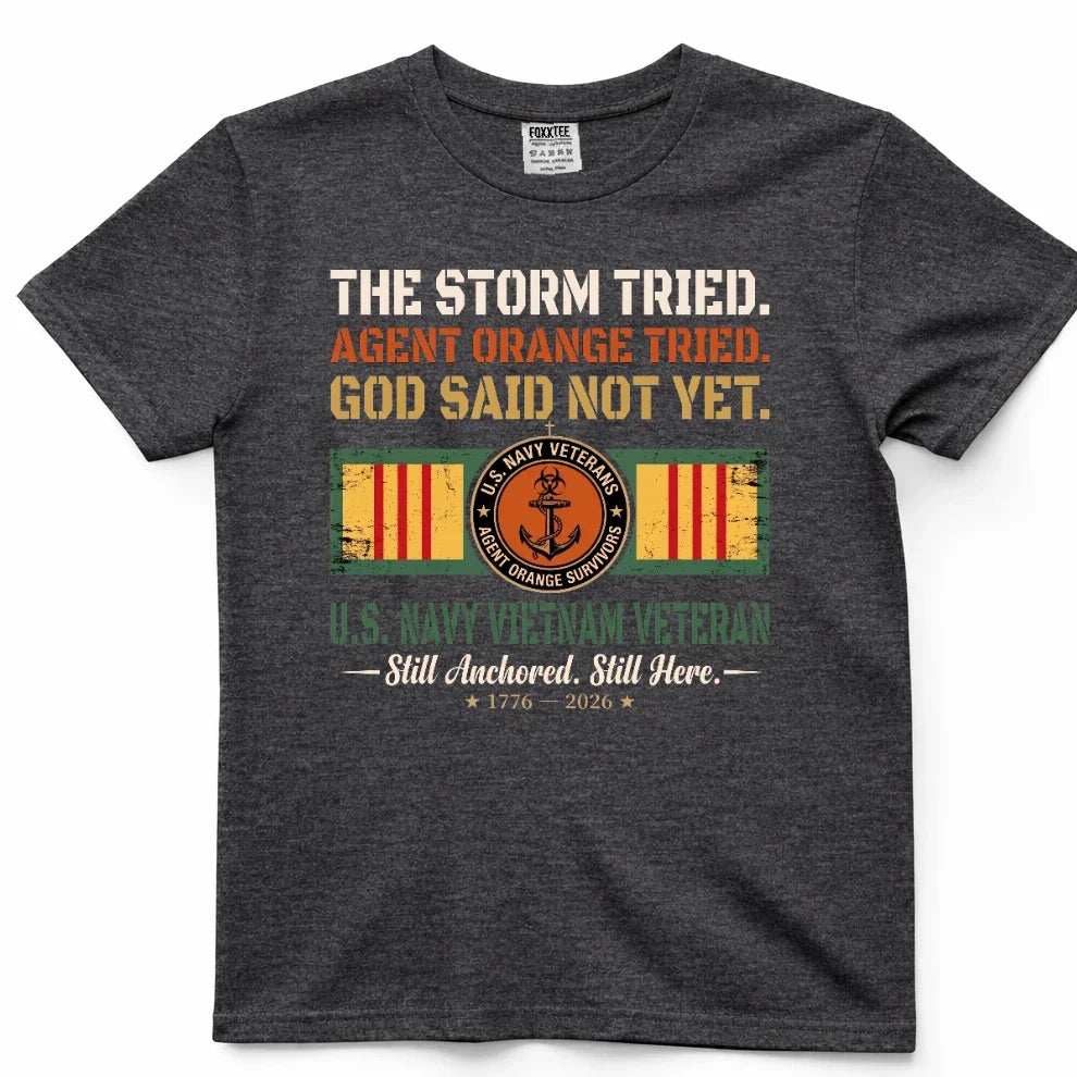 Navy Vietnam Veteran, The Storm Tried Tee – view 5