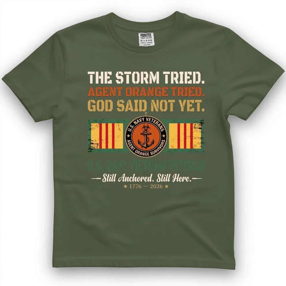 Navy Vietnam Veteran, The Storm Tried Tee – view 4
