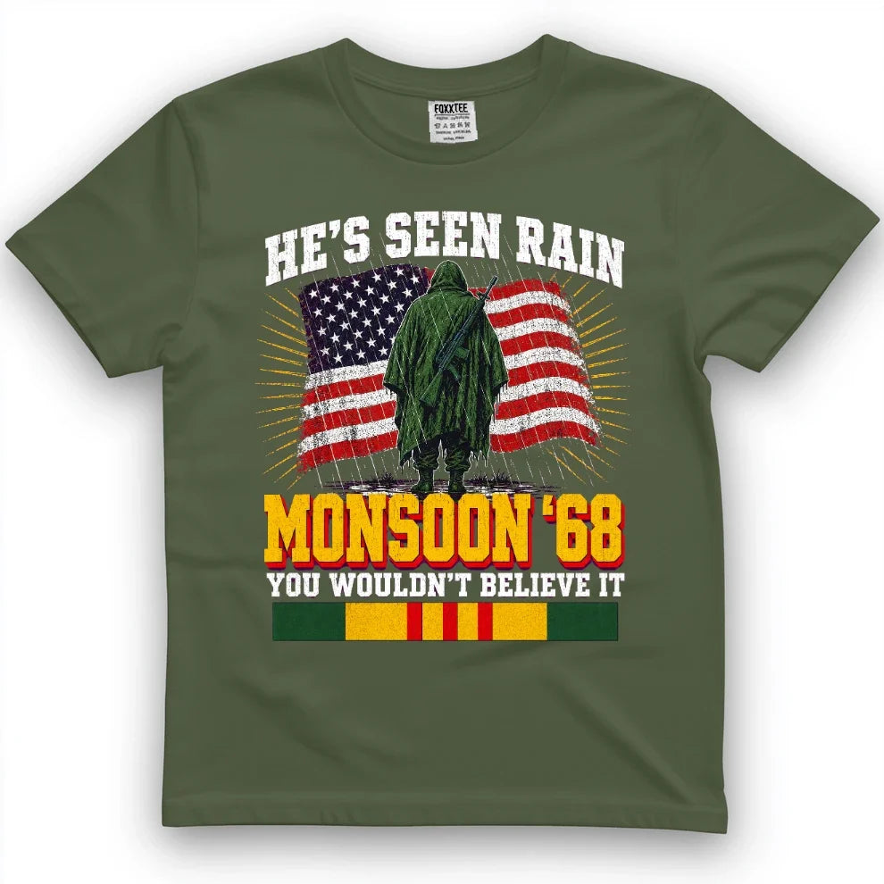He's Seen Rain You Wouldn't Believe, Monsoon '68 Tee – view 4