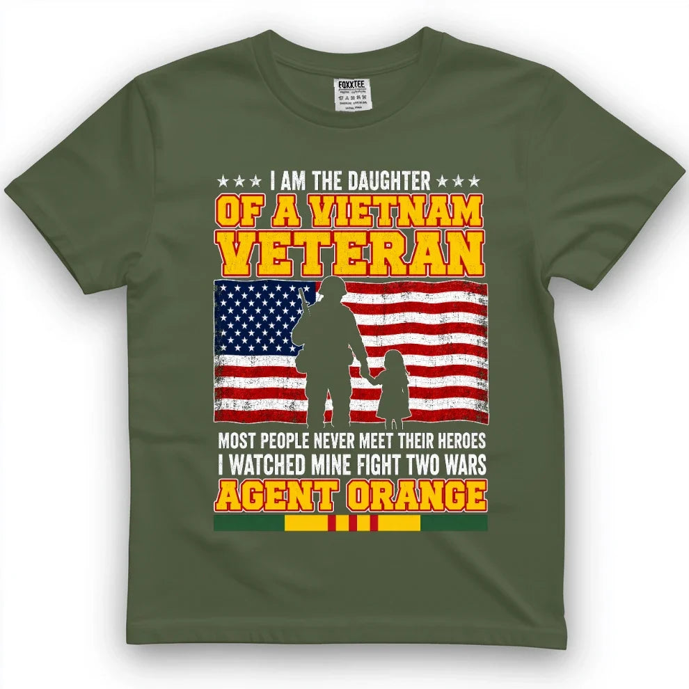 Daughter Of A Vietnam Veteran, I Watched Mine Fight Two Wars Tee – view 4