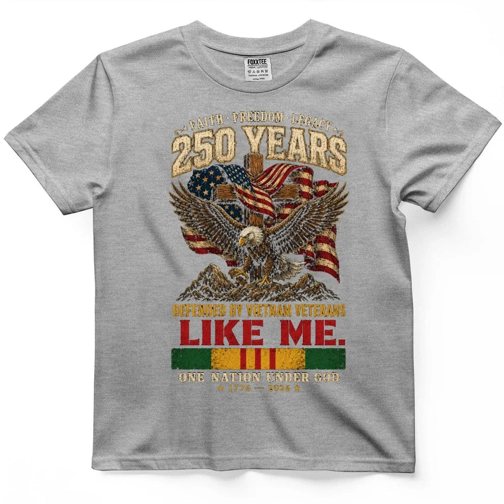 250 Years Of Faith, Freedom & Legacy Patriotic Tee – view 5