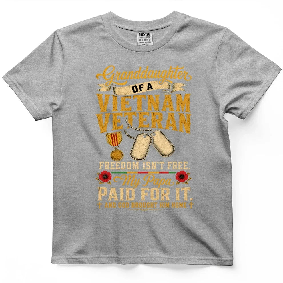Granddaughter Of A Vietnam Veteran Tee – view 6