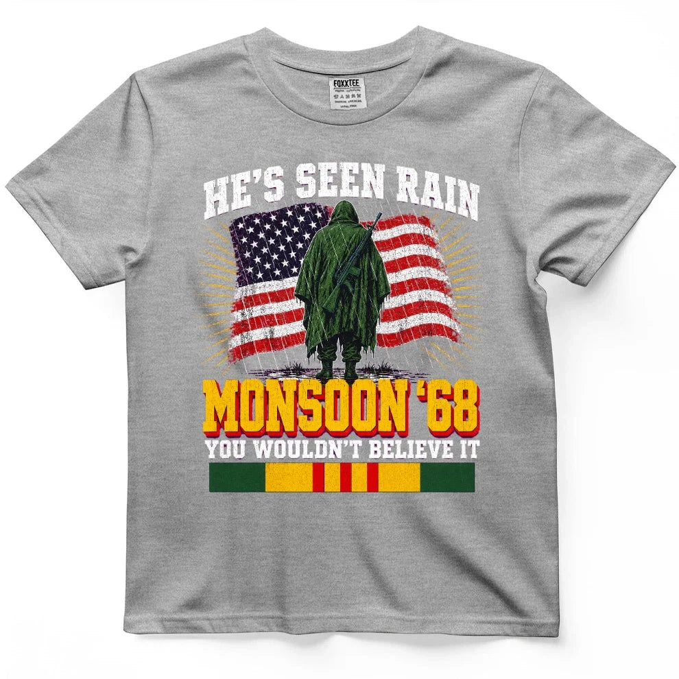 He's Seen Rain You Wouldn't Believe, Monsoon '68 Tee – view 6