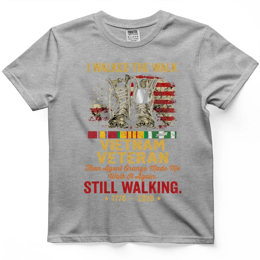 I Walked The Walk Vietnam Veteran Tee – view 6