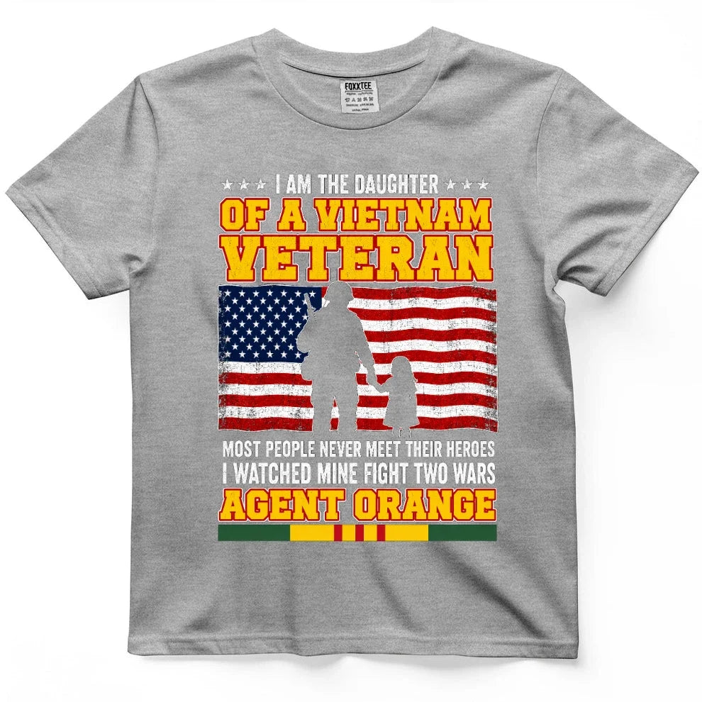 Daughter Of A Vietnam Veteran, I Watched Mine Fight Two Wars Tee – view 6