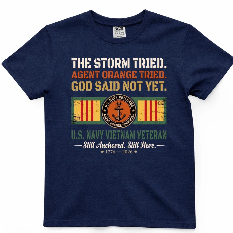 Navy Vietnam Veteran, The Storm Tried Tee – view 3