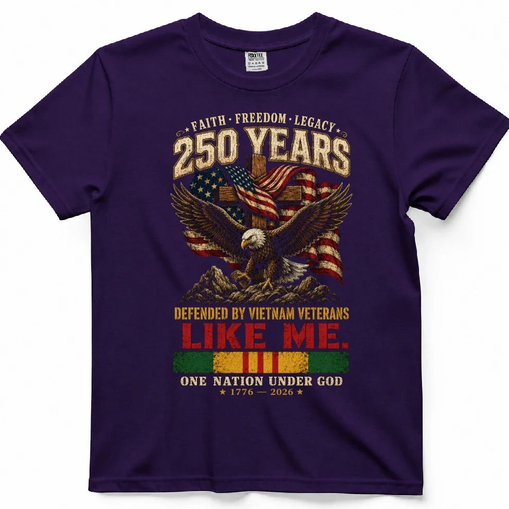 250 Years Of Faith, Freedom & Legacy Patriotic Tee – view 7