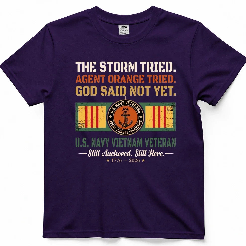 Navy Vietnam Veteran, The Storm Tried Tee – view 7