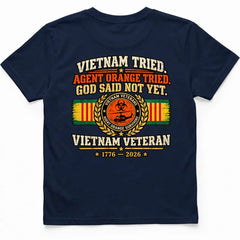 Vietnam Tried Back Print T Shirt